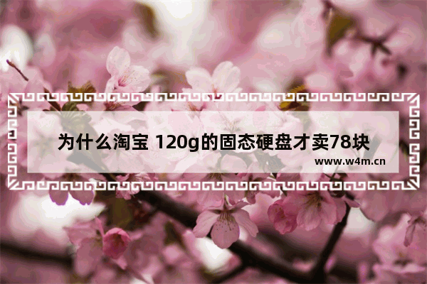 为什么淘宝 120g的固态硬盘才卖78块 为什么金士顿固态硬盘淘宝上那么便宜