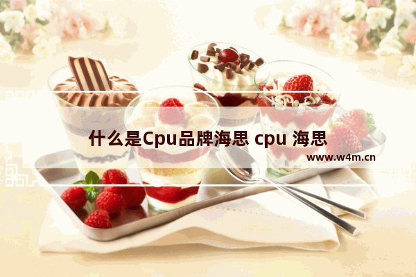 什么是Cpu品牌海思 cpu 海思