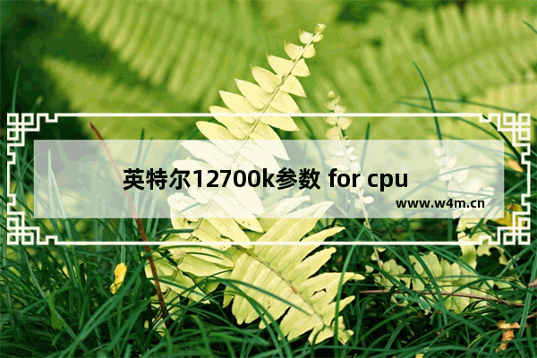 英特尔12700k参数 for cpu 1155