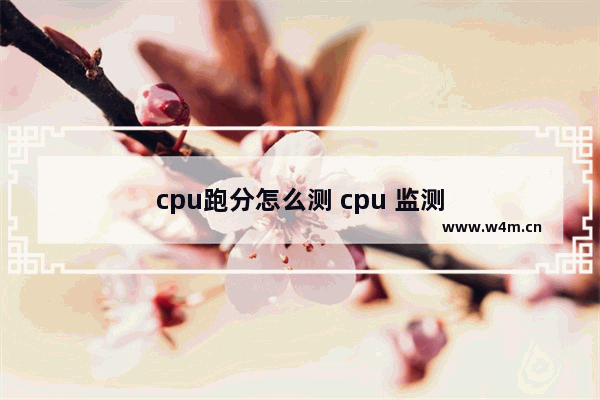 cpu跑分怎么测 cpu 监测