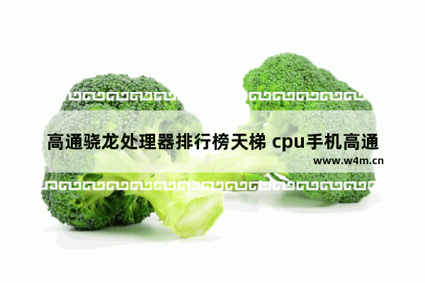 高通骁龙处理器排行榜天梯 cpu手机高通