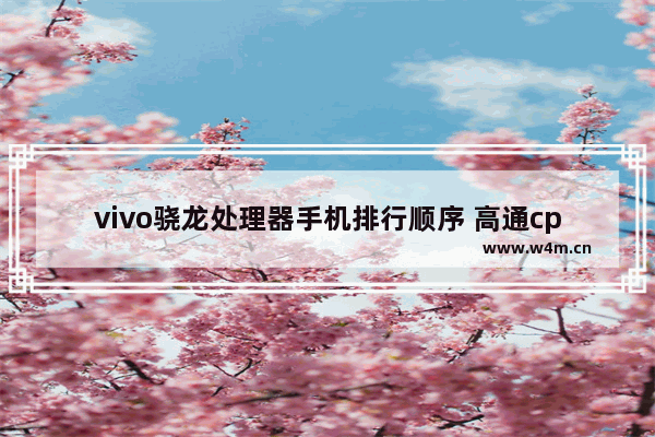 vivo骁龙处理器手机排行顺序 高通cpu的手机