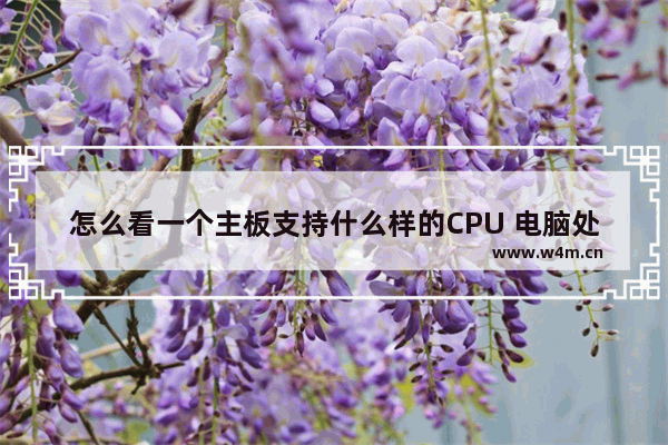 怎么看一个主板支持什么样的CPU 电脑处理器怎么看品牌排行