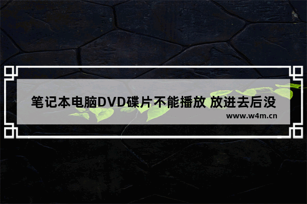 笔记本电脑DVD碟片不能播放 放进去后没反应是怎么回事 光盘在电脑上读不出来怎么办