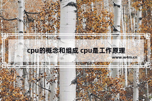 cpu的概念和组成 cpu是工作原理