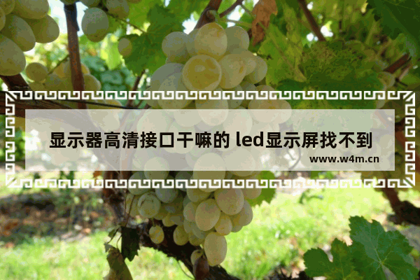 显示器高清接口干嘛的 led显示屏找不到控制卡想重新输入字幕该怎么办