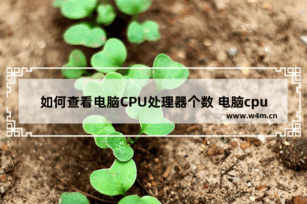 如何查看电脑CPU处理器个数 电脑cpu 怎么看