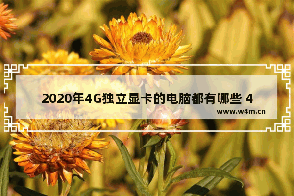 2020年4G独立显卡的电脑都有哪些 4g独立显卡笔记本电脑