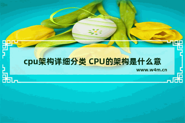 cpu架构详细分类 CPU的架构是什么意思