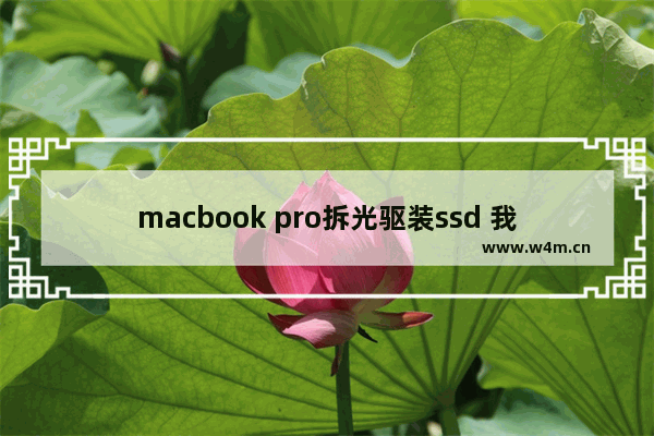 macbook pro拆光驱装ssd 我是md104 版型a1286……我想知道要用哪些螺丝刀 md104 换固态硬盘