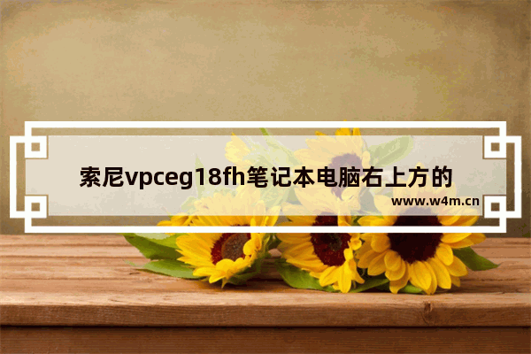 索尼vpceg18fh笔记本电脑右上方的ASSIST键和WEB键和VAIO键分别是什么意思 笔记本电脑右上角