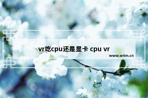 vr吃cpu还是显卡 cpu vr