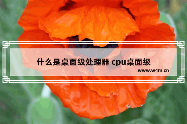 什么是桌面级处理器 cpu桌面级