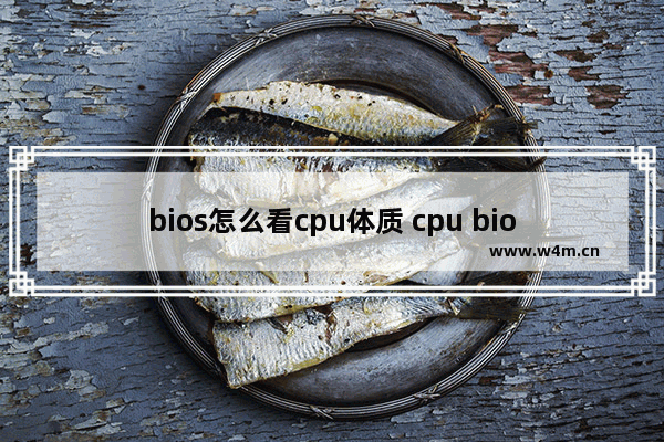 bios怎么看cpu体质 cpu bios温度