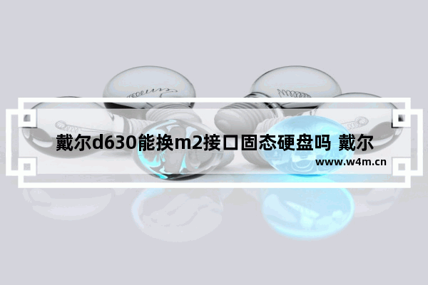 戴尔d630能换m2接口固态硬盘吗 戴尔D630笔记本电脑怎么换硬盘