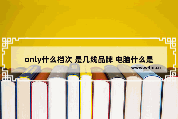 only什么档次 是几线品牌 电脑什么是准一线品牌型号