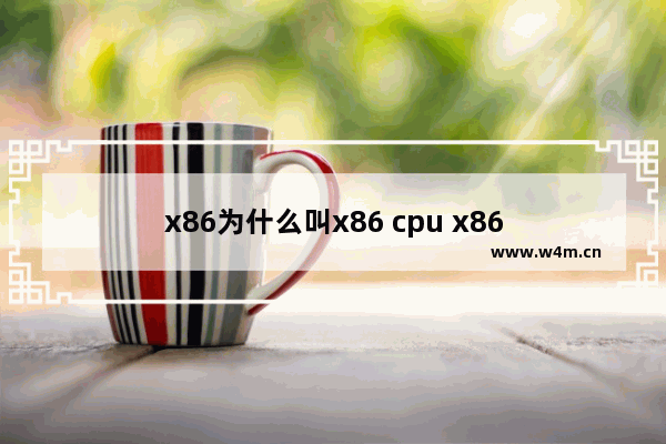 x86为什么叫x86 cpu x86