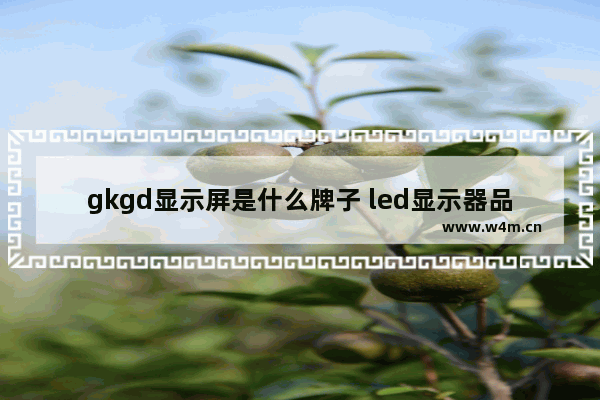 gkgd显示屏是什么牌子 led显示器品牌