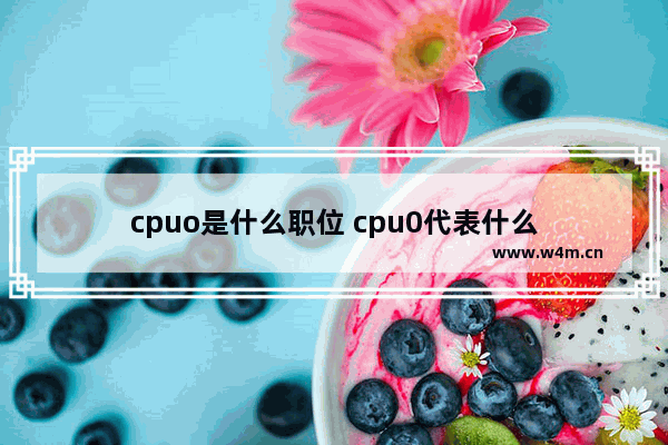 cpuo是什么职位 cpu0代表什么