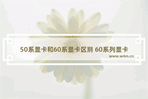 50系显卡和60系显卡区别 60系列显卡