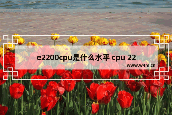 e2200cpu是什么水平 cpu 2200