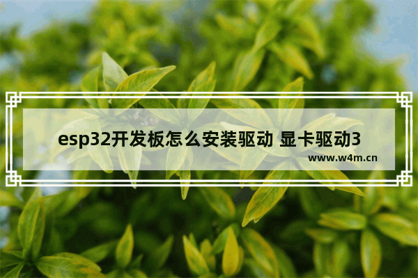 esp32开发板怎么安装驱动 显卡驱动32