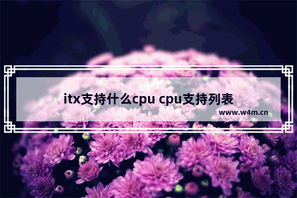 itx支持什么cpu cpu支持列表