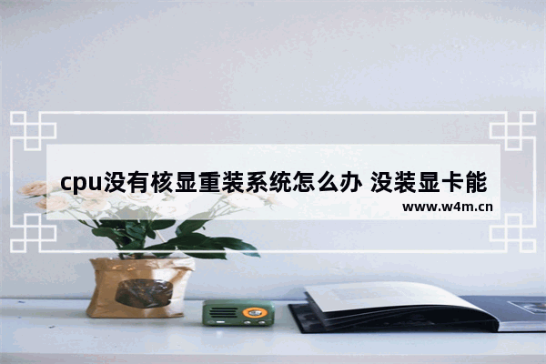 cpu没有核显重装系统怎么办 没装显卡能装系统吗