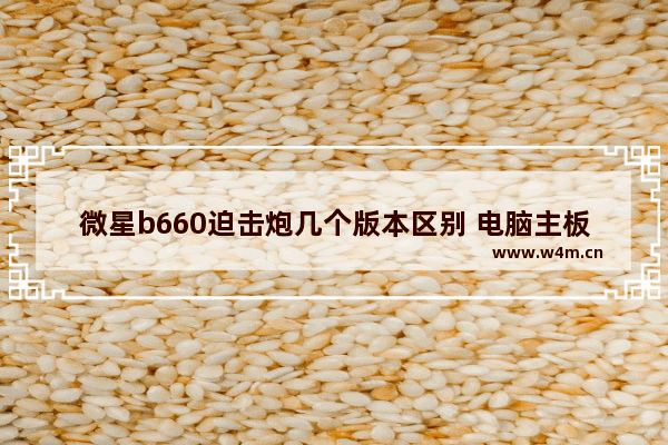 微星b660迫击炮几个版本区别 电脑主板有几种版本的