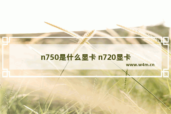 n750是什么显卡 n720显卡