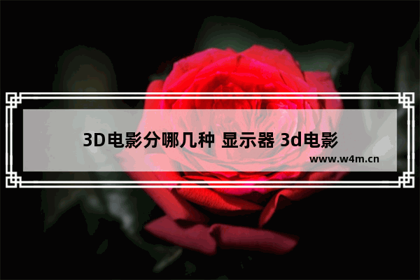 3D电影分哪几种 显示器 3d电影