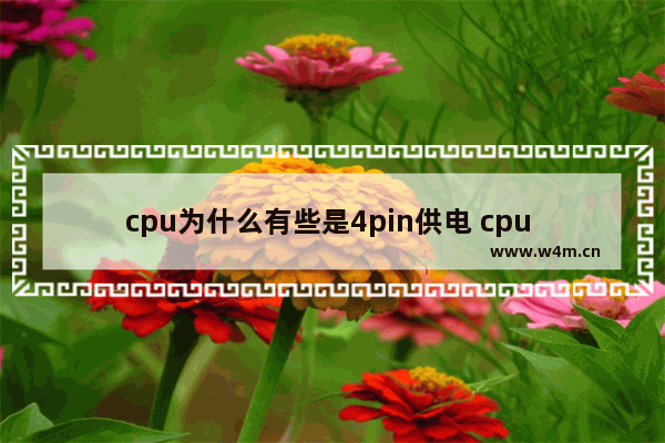 cpu为什么有些是4pin供电 cpu 4pin接口电压