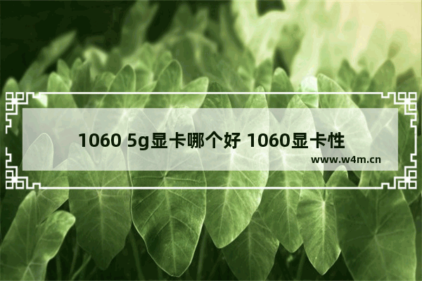 1060 5g显卡哪个好 1060显卡性能排行