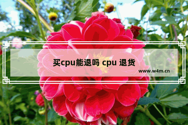 买cpu能退吗 cpu 退货