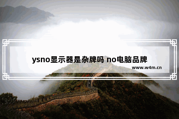 ysno显示器是杂牌吗 no电脑品牌