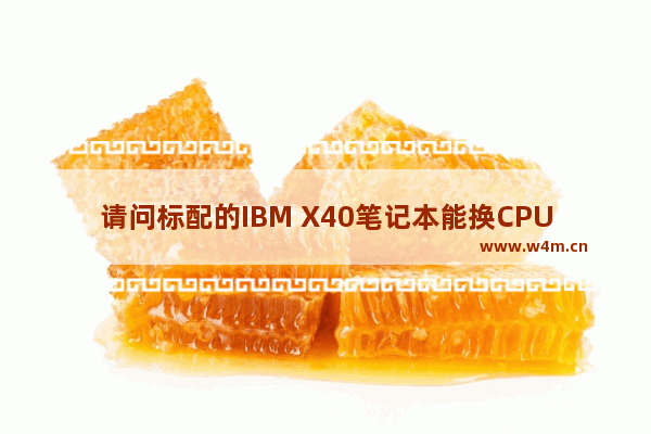 请问标配的IBM X40笔记本能换CPU吗 IBMX61笔记本怎么样