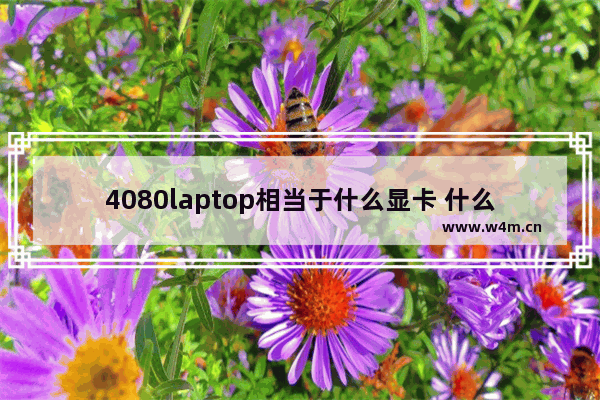 4080laptop相当于什么显卡 什么笔记本电脑显卡好