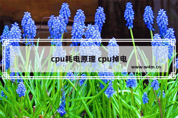 cpu耗电原理 cpu掉电