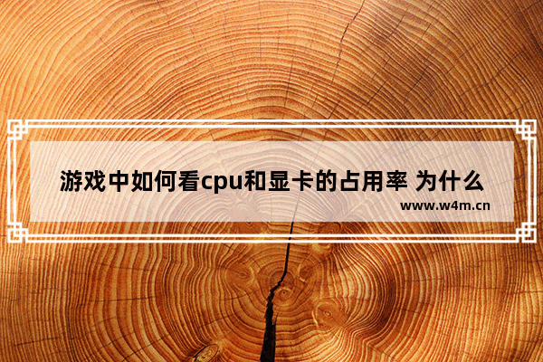 游戏中如何看cpu和显卡的占用率 为什么电脑后台总是自动占用cpu