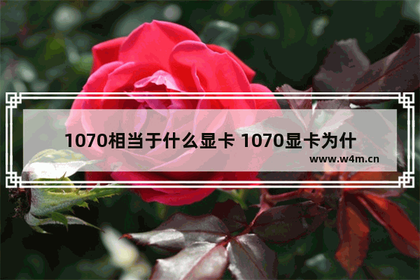 1070相当于什么显卡 1070显卡为什么这么冷门