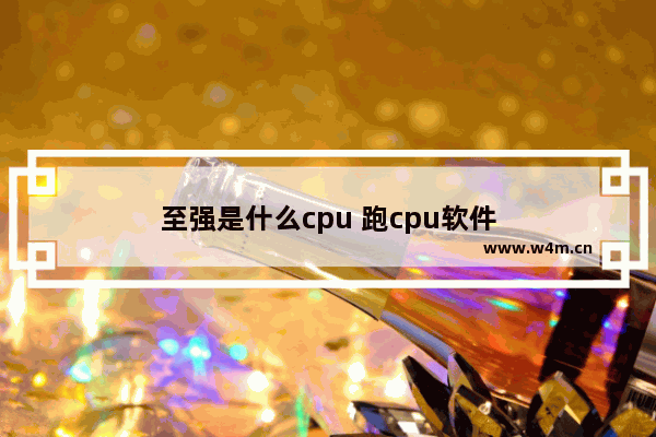 至强是什么cpu 跑cpu软件