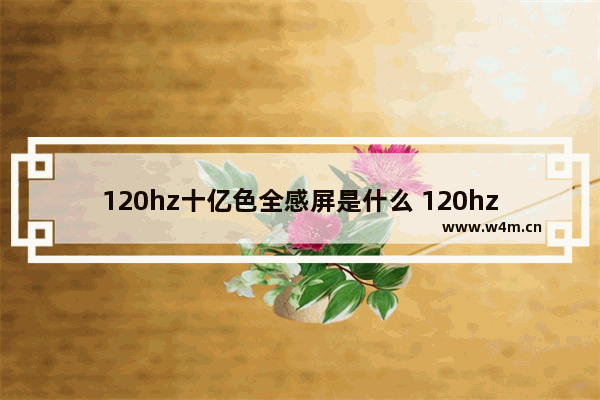 120hz十亿色全感屏是什么 120hz的显示器