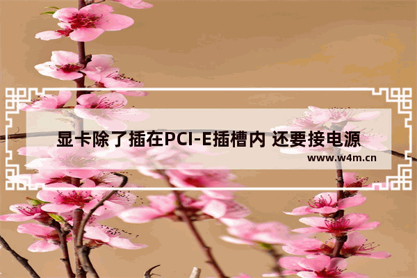 显卡除了插在PCI-E插槽内 还要接电源线吗 回答的好再加分 显卡独立电源怎么接