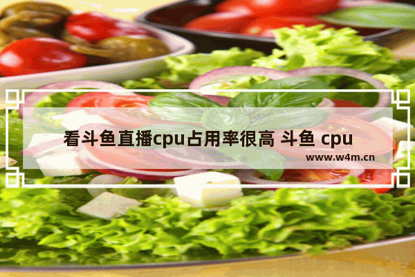 看斗鱼直播cpu占用率很高 斗鱼 cpu