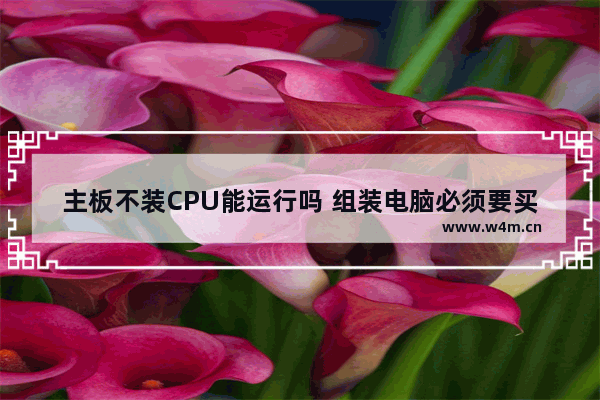 主板不装CPU能运行吗 组装电脑必须要买主板吗