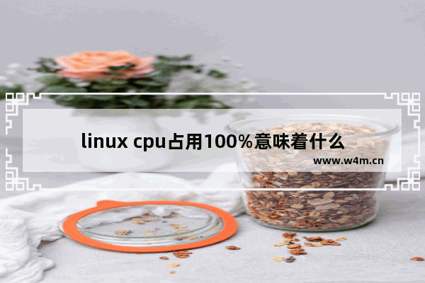 linux cpu占用100%意味着什么 linux cpu利用率