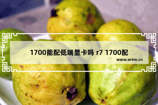 1700能配低端显卡吗 r7 1700配什么显卡