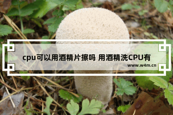 cpu可以用酒精片擦吗 用酒精洗CPU有问题吗