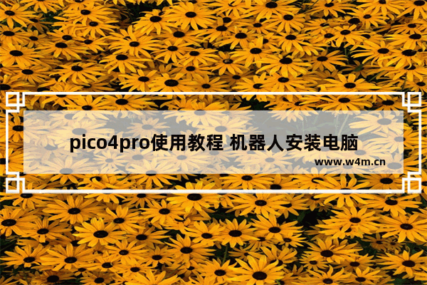 pico4pro使用教程 机器人安装电脑主板