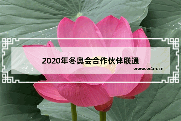 2020年冬奥会合作伙伴联通